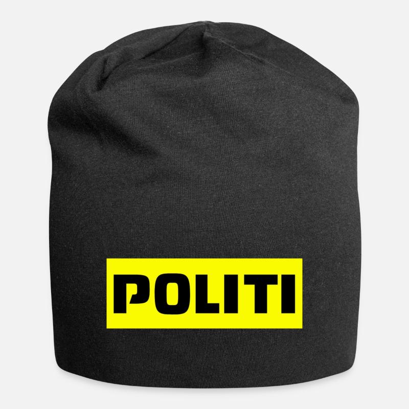 polis - Beanie in jersey - nero