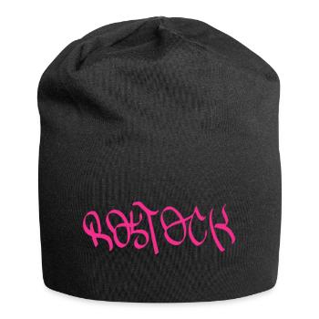 Rostock Graffiti Style T-Shirt - Bonnet en jersey - noir - Devant