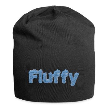 Fluffy - Jersey-Beanie - Schwarz - Vorne
