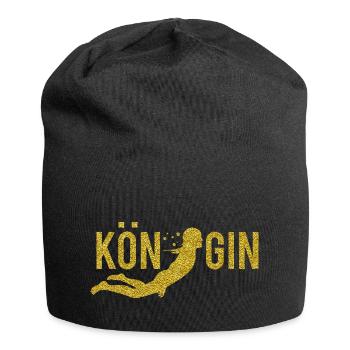 Königin Sportart Schwimmen Tauchen - Jersey-Beanie - Schwarz - Vorne