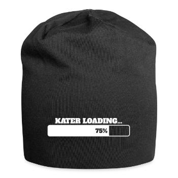 Herren Shirt mit Spruch KATER LOADING - Jersey-Beanie - Schwarz - Vorne