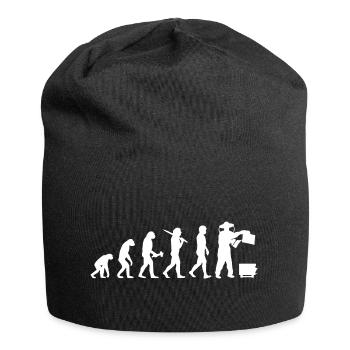 Imker Imkerei Zeidler Evolution Geschenk Biene - Jersey-Beanie - Schwarz - Vorne