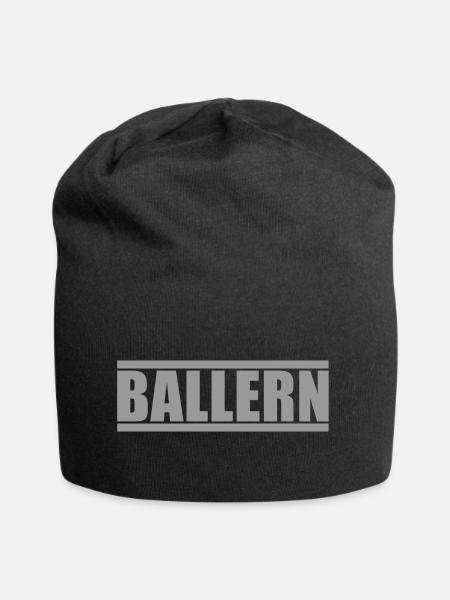Ballern - Jersey-Beanie - Schwarz