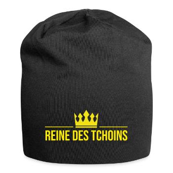 Reine des tchoins - Bonnet en jersey - noir - Devant