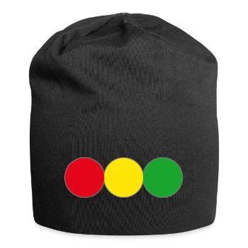 Traffic light red yellow green - Jersey Beanie - black - Front