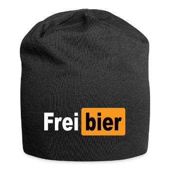 FREIBIER - Jersey-Beanie - Schwarz - Vorne
