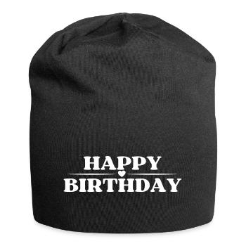 Bon anniversaire - Bonnet en jersey - noir - Devant