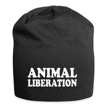Animal liberation - Bonnet en jersey - noir - Devant