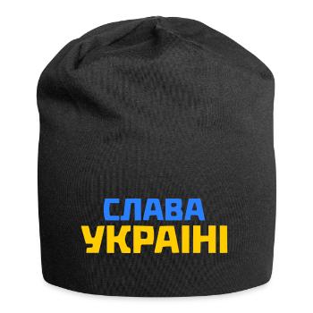 Slava ukraini - Bonnet en jersey - noir - Devant
