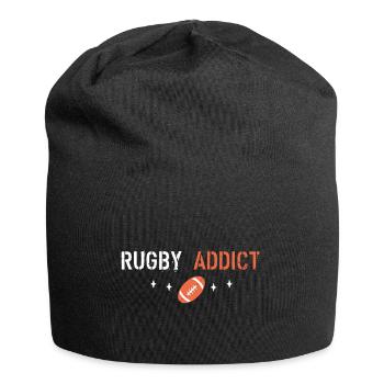 Rugby addict - Jersey Beanie - black - Front