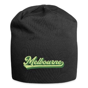Retro Melbourne Australia lettering - Jersey Beanie - black - Front