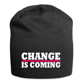 Change is coming - Jersey-Beanie - Schwarz - Vorne