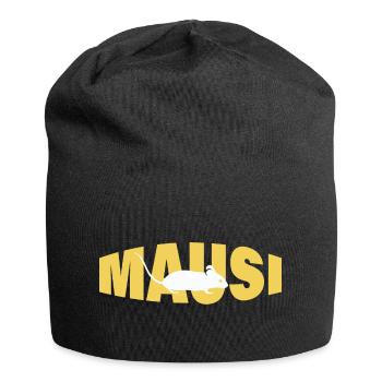 MAUSI - Jersey-Beanie - Schwarz - Vorne