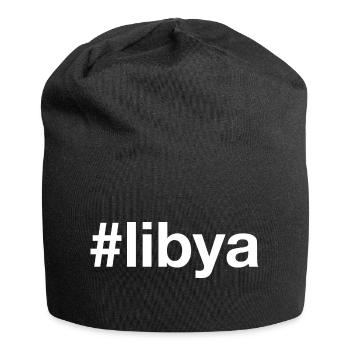 LIBYA Hashtag Libyen - Jersey Beanie - black - Front