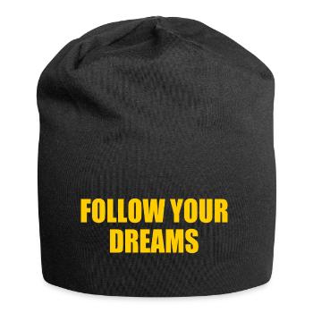 Follow your dreams - Bonnet en jersey - noir - Devant
