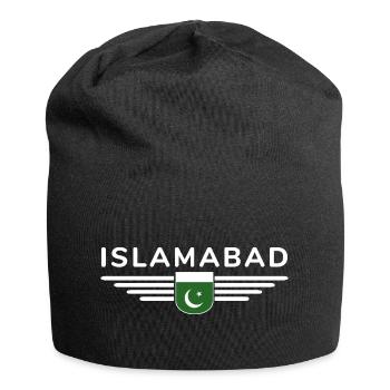 Islamabad Design – Capital City Style - Jersey Beanie - black - Front