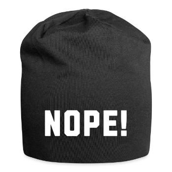 Nope! - Jersey Beanie - black - Front
