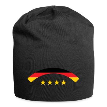 Deutsche Flagge – Deutschland - Jersey-Beanie - Schwarz - Vorne