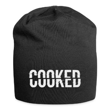 Glitch Lettering Cooked - Jersey Beanie - black - Front