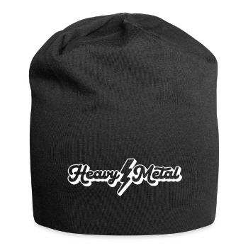 Heavy Metal Script - Jersey Beanie - black - Front