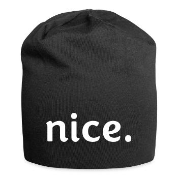 Nice. - Jersey Beanie - black - Front