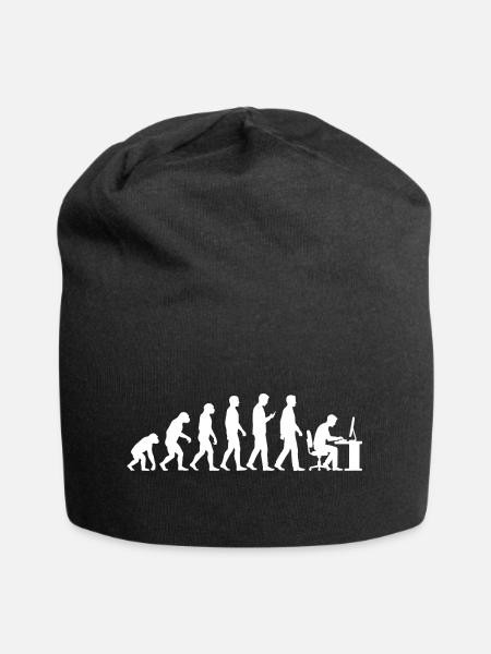 Gamer Evolution für Retro Gaming Videospiele - Jersey-Beanie - Schwarz