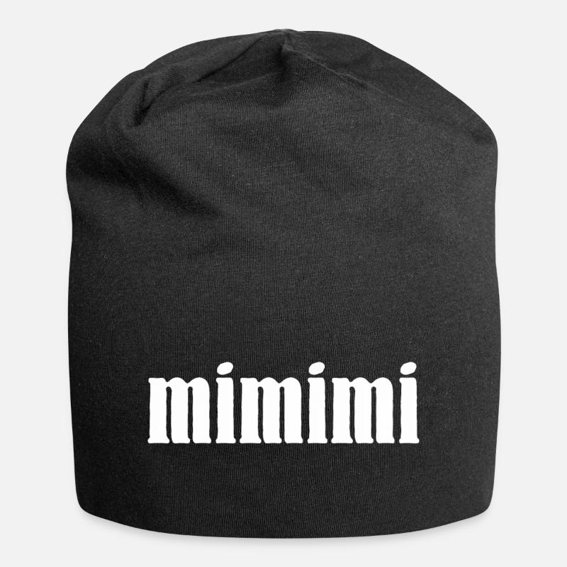 mimimi - Jersey-Beanie - Schwarz