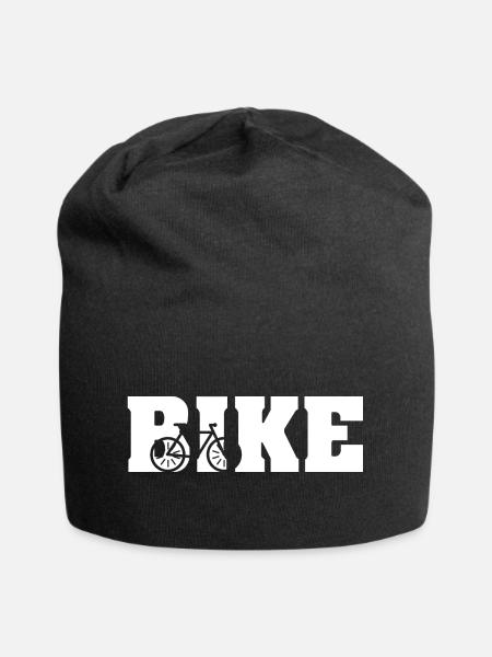 bike biker fahrrad fahren symbol icon cycling - Jersey-Beanie - Schwarz
