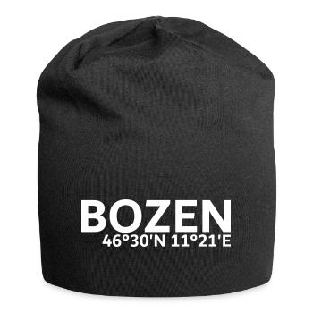 Bolzano coordinates - Jersey Beanie - black - Front