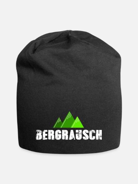 Alpenliebe Berge Südtirol Wandern Bergrausch - Jersey-Beanie - Schwarz