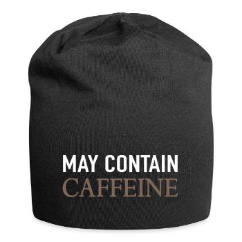 Peut contenir de la caféine Café Dire - Bonnet en jersey - noir - Devant