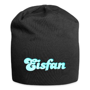 Eis Fan Eiscreme süß Sommer Eiskrem Handschrift - Jersey-Beanie - Schwarz - Vorne