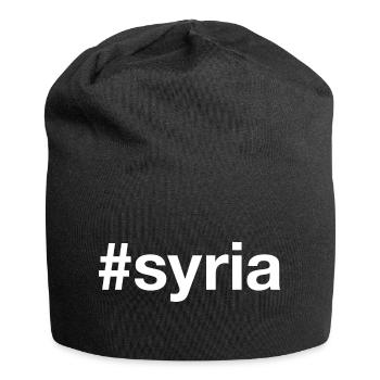 SYRIA Hashtag Syrien - Jersey Beanie - black - Front