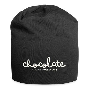 LE CHOCOLAT FAIT TOURNER LE MONDE - Bonnet en jersey - noir - Devant