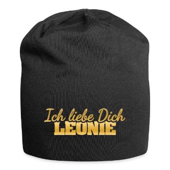 Leo - Jersey Beanie - black - Front