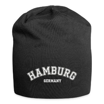 Hamburg Germany College Style Souvenir - Jersey Beanie - black - Front