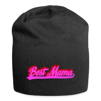 Meilleure typographie rétro Bold de Mama - Bonnet en jersey - noir - Devant