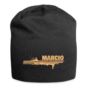 Marcio als Malerei - Jersey-Beanie - Schwarz - Vorne
