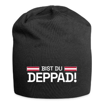 Bist du deppad! - Rot-Weiß-Rot Fan-Edition 2026 - Jersey-Beanie - Schwarz - Vorne