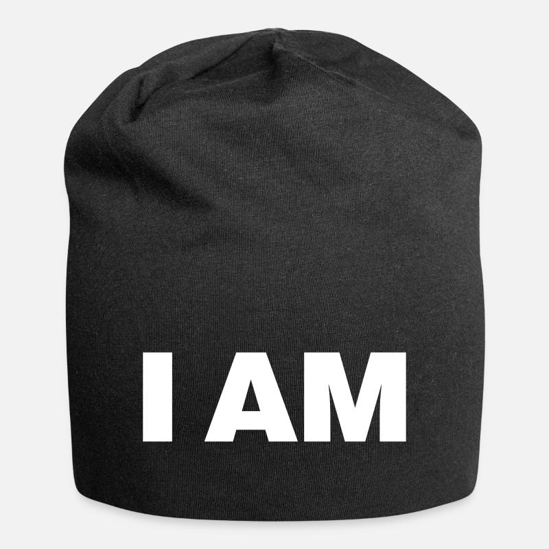 I am - Jersey Beanie - black