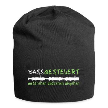 Thème de la fête de la musique DJ contrôlé par BASS pour célébrer - Bonnet en jersey - noir - Devant
