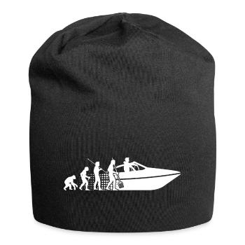 Motorboot fahren Kapitän Motorboot Sportboot Boots - Jersey-Beanie - Schwarz - Vorne