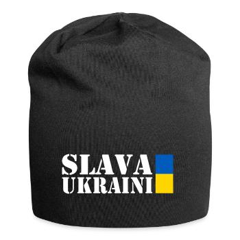 Slava ukraini - Jersey-Beanie - Schwarz - Vorne