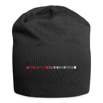 célibataire maintenant votre chance - Bonnet en jersey - noir - Devant