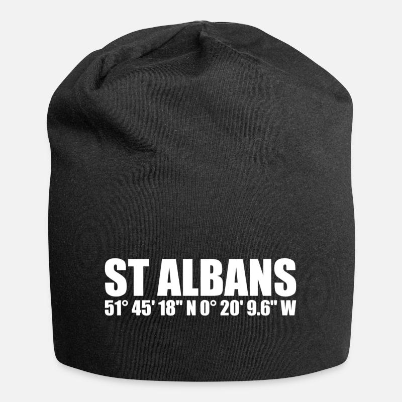 St Albans coordinates - Jersey Beanie - black