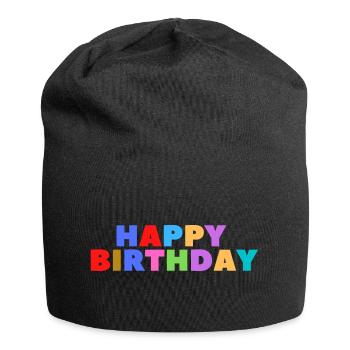 Happy Birthday Birthday Greeting Birthday Gift - Jersey Beanie - black - Front