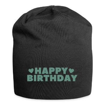 Happy Birthday Birthday Greeting Birthday Gift - Jersey Beanie - black - Front