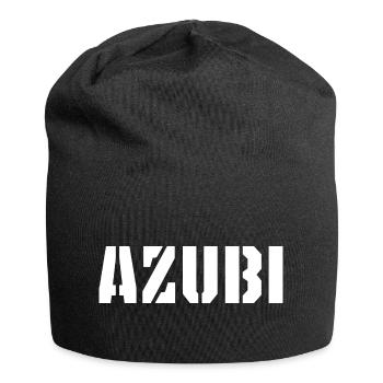 Azubi Tshirt Azubi Cap - Jersey-Beanie - Schwarz - Vorne