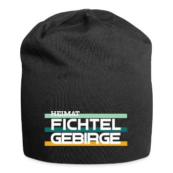 Heimat Fichtelgebirge retro - Jersey-Beanie - Schwarz - Vorne