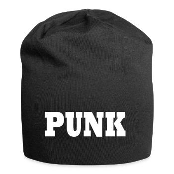 Punk - Jersey-Beanie - Schwarz - Vorne